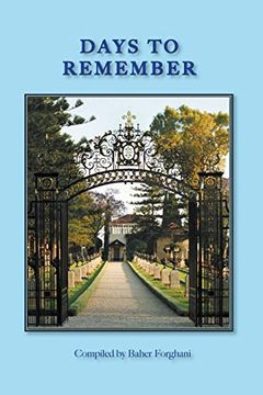 portada Days to Remember: Baha'i Holy Days (en Inglés)