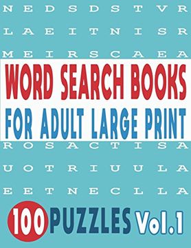 portada Word Search Books for Adults Large Print 100 Puzzles Vol. 10 (en Inglés)