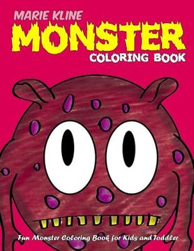 portada Monster Coloring Book for Kids: Fun Monster Coloring Book for Kids and Toddlers (en Inglés)