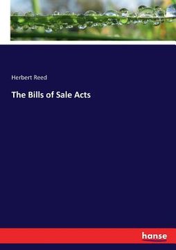 portada The Bills of Sale Acts (in English)