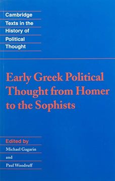 portada Early Greek Political Thought From Homer to the Sophists Paperback (Cambridge Texts in the History of Political Thought) (in English)