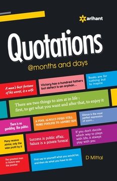 portada Quotations @months and days (en Inglés)