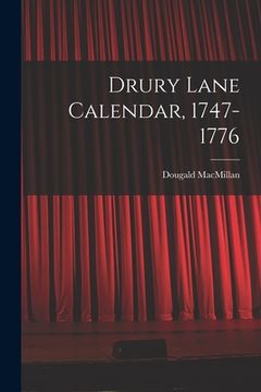 portada Drury Lane Calendar, 1747-1776 (en Inglés)