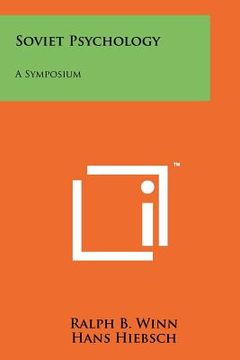 portada soviet psychology: a symposium (en Inglés)