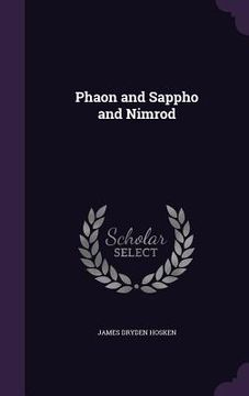 portada Phaon and Sappho and Nimrod