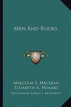 portada men and books (en Inglés)