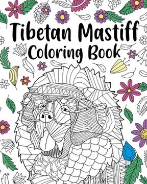portada Tibetan Mastiff Coloring Book (en Inglés)