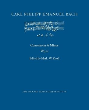 portada Concerto in A Minor, Wq 21 (en Inglés)