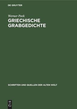 portada Griechische Grabgedichte (en Alemán)