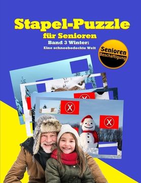 portada Stapel-Puzzle für Senioren: Thema: Winter - Eine schneebedeckte Welt (en Alemán)
