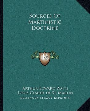 portada sources of martinistic doctrine (en Inglés)