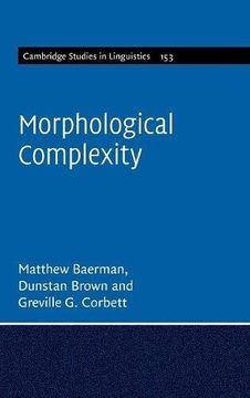 portada Morphological Complexity (Cambridge Studies in Linguistics) (en Inglés)