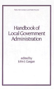 portada handbook of local government administration (en Inglés)