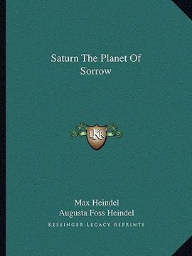 portada saturn the planet of sorrow (in English)