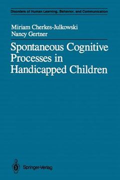 portada spontaneous cognitive processes in handicapped children (en Inglés)