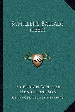 portada schiller's ballads (1888) (in English)