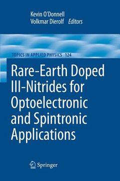 portada Rare-Earth Doped III-Nitrides for Optoelectronic and Spintronic Applications (in English)