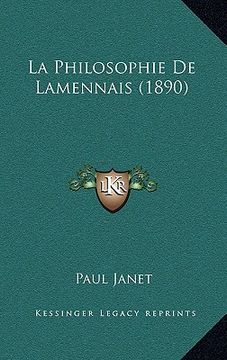 portada la philosophie de lamennais (1890) (en Inglés)