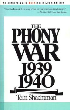 portada the phony war 1939-1940 (en Inglés)
