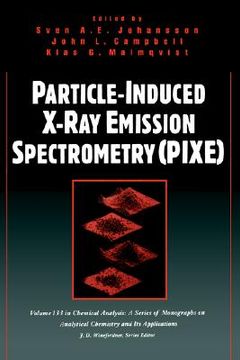 portada particle-induced x-ray emission spectrometry (pixe) (en Inglés)