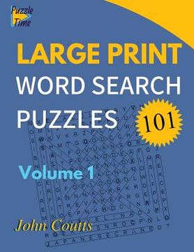 portada 101 Large Print Word Search Puzzles: Volume 1 (en Inglés)