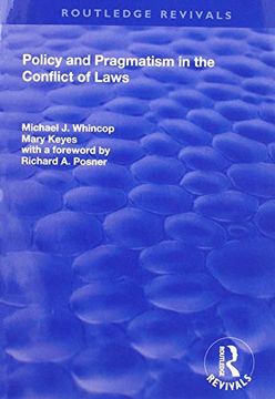 portada Policy and Pragmatism in the Conflict of Laws (en Inglés)