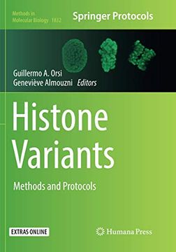 portada Histone Variants: Methods and Protocols (en Inglés)