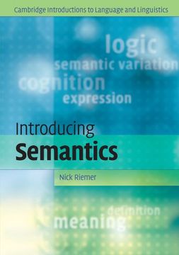 portada Introducing Semantics Paperback (Cambridge Introductions to Language and Linguistics) (in English)