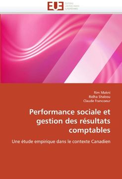 portada Performance Sociale Et Gestion Des Resultats Comptables