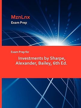 portada exam prep for investments by sharpe, alexander, bailey, 6th ed.