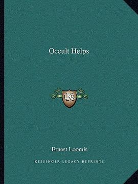 portada occult helps (en Inglés)