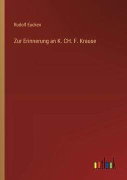 portada Zur Erinnerung an K. CH. F. Krause (en Alemán)