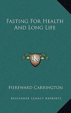 portada fasting for health and long life (en Inglés)