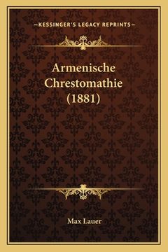 portada Armenische Chrestomathie (1881) (in German)