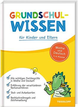 portada Grundschulwissen für Kinder und Eltern: Mathe und Deutsch 1. 4. Klasse (en Alemán)
