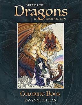 portada Dreams of Dragons & Dragon kin Coloring Book (in English)