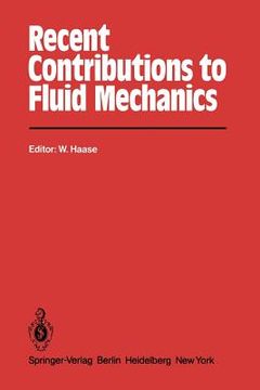 portada recent contributions to fluid mechanics (en Inglés)