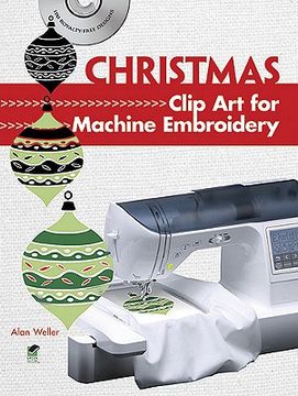 portada christmas clip art for machine embroidery