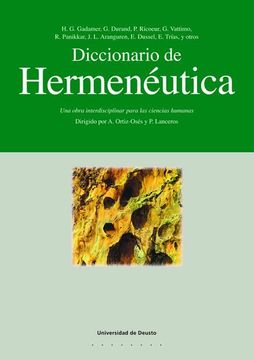 portada Diccionario de Hermeneútica: Una Obra Interdisciplinar Para las Ciencias Humanas