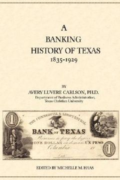 portada a banking history of texas: 1835-1929 (en Inglés)