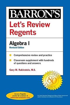 portada Let's Review Regents: Algebra I, Fourth Edition (en Inglés)