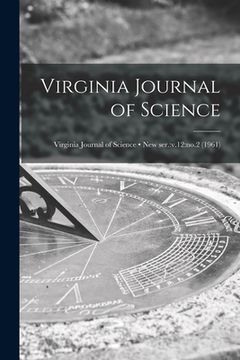 portada Virginia Journal of Science; new ser.: v.12: no.2 (1961) (in English)