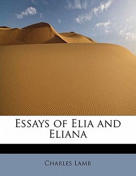 portada essays of elia and eliana (en Inglés)