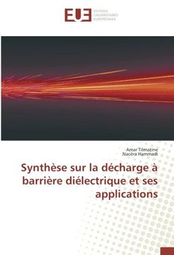 portada Synthèse sur la décharge à barrière diélectrique et ses applications (French Edition)
