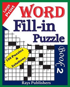 portada Large Print Word Fill-in Puzzle book 2 (en Inglés)