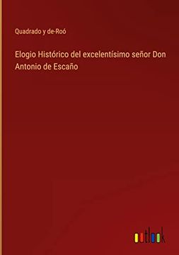 portada Elogio Histórico del Excelentísimo Señor don Antonio de Escaño