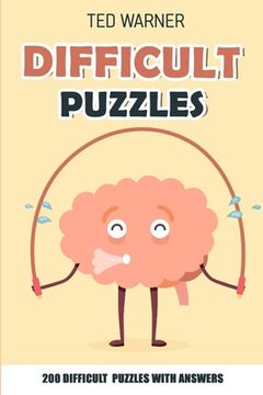 portada Difficult Puzzles: Number Puzzles - 200 Difficult Puzzles With Answers