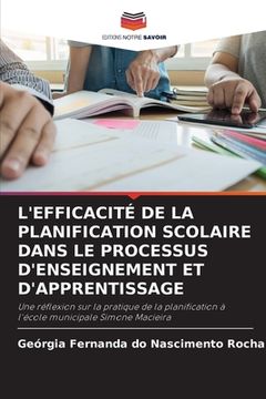 portada L'Efficacité de la Planification Scolaire Dans Le Processus d'Enseignement Et d'Apprentissage (en Francés)