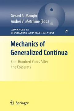 portada mechanics of generalized continua: one hundred years after the cosserats (in English)