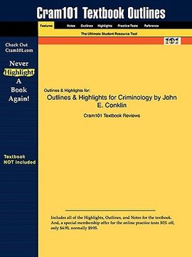 portada outlines & highlights for criminology by john e. conklin